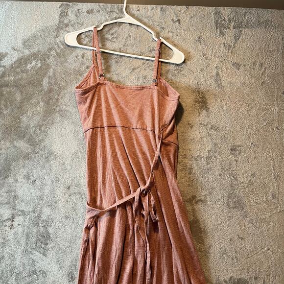 Patagonia‎ Women’s Wrap Dress Hemp Organic Cotton Size Small Striped Pink - Picture 5 of 6